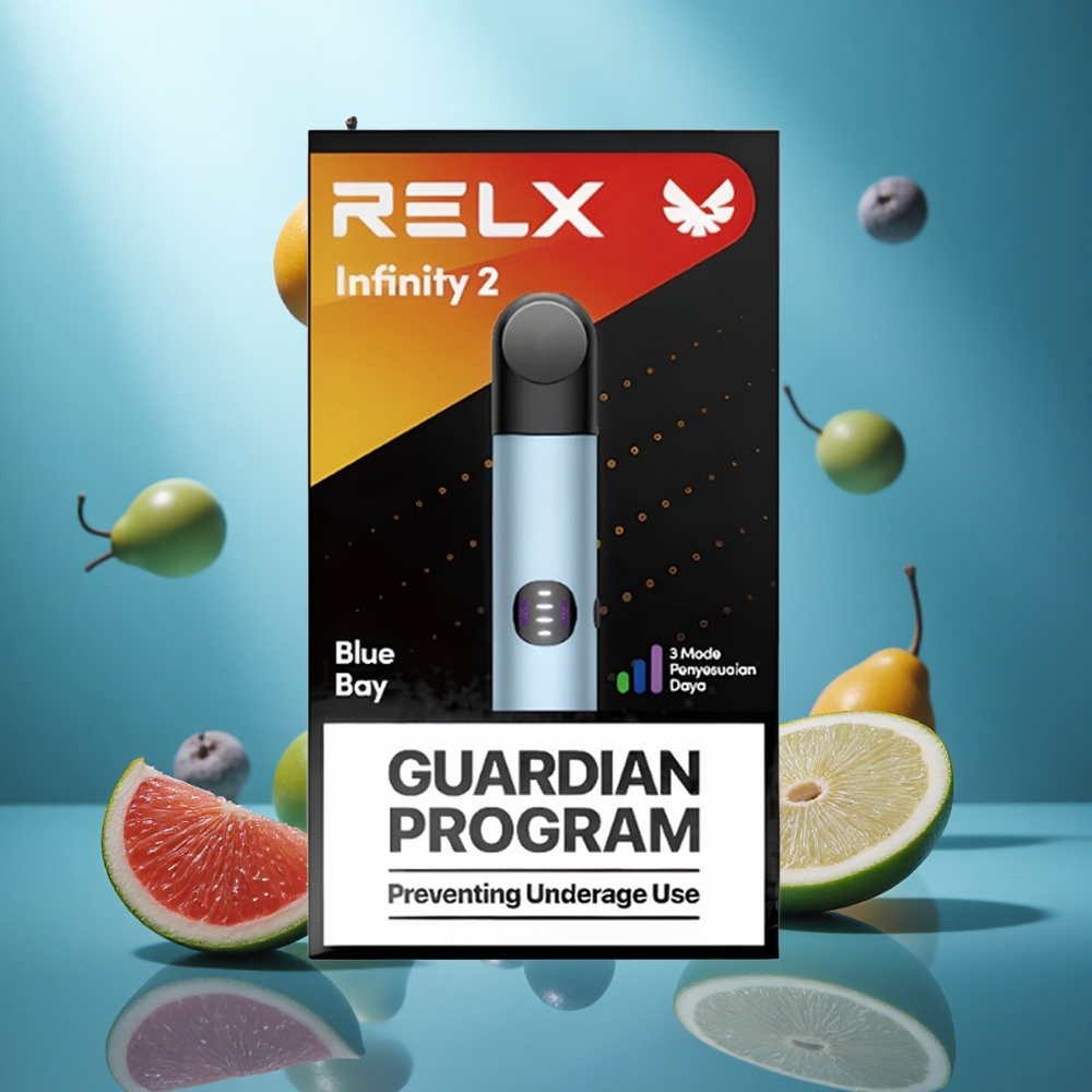 RELX Infinity 2 600-650 Puffs Blauw Vape Device met 19 ml Pod Capaciteit en USB Type-C Opladen