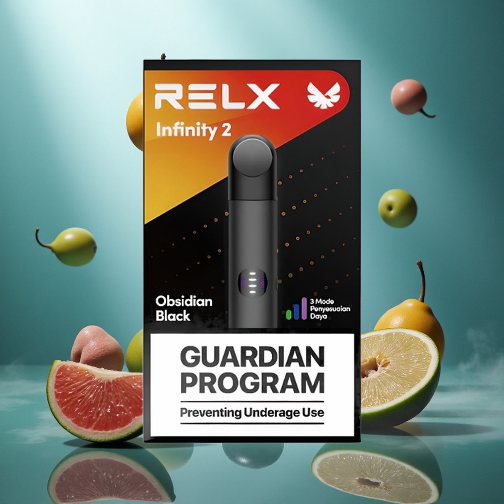 RELX Infinity 2 650 Puffs Donkere Meteoor Metalen Afwerking 440mAh