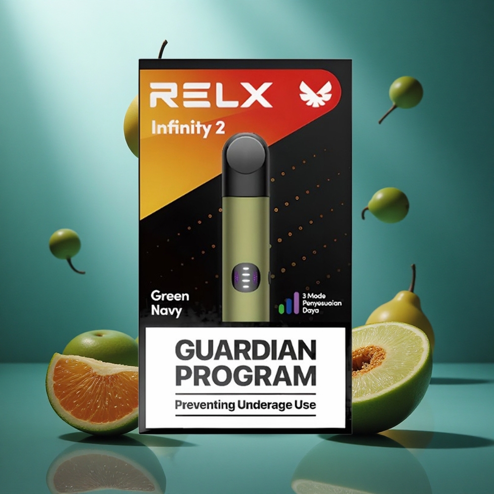 RELX Infinity 2 650 Walmengroenblauw Vape Device met 3 Aanpasbare Vermogensstanden  USB Type-C