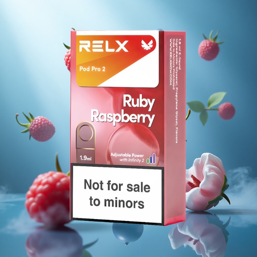 RELX Pod Pro 2 600 Puffs Blauwe Framboos Nicotinevrij 19ml