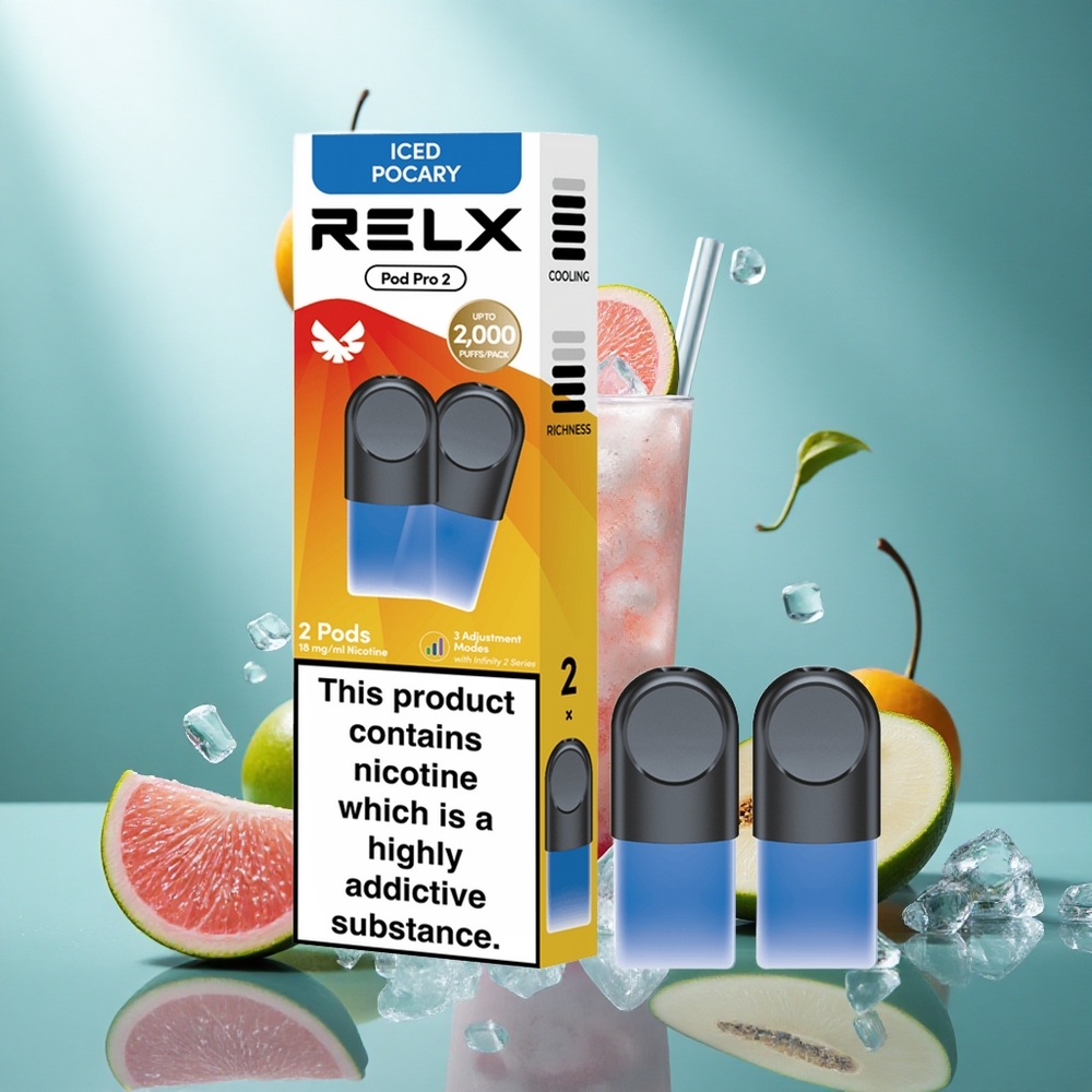 RELX Pod Pro 2 600 Puffs Drank-IJs Pocary 19ml Nicotine18