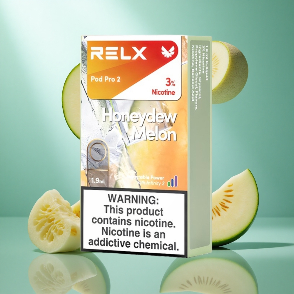 RELX Pod Pro 2 600 Puffs Honingdruif Smaken 19ml Vloeistof 3 Nicotine