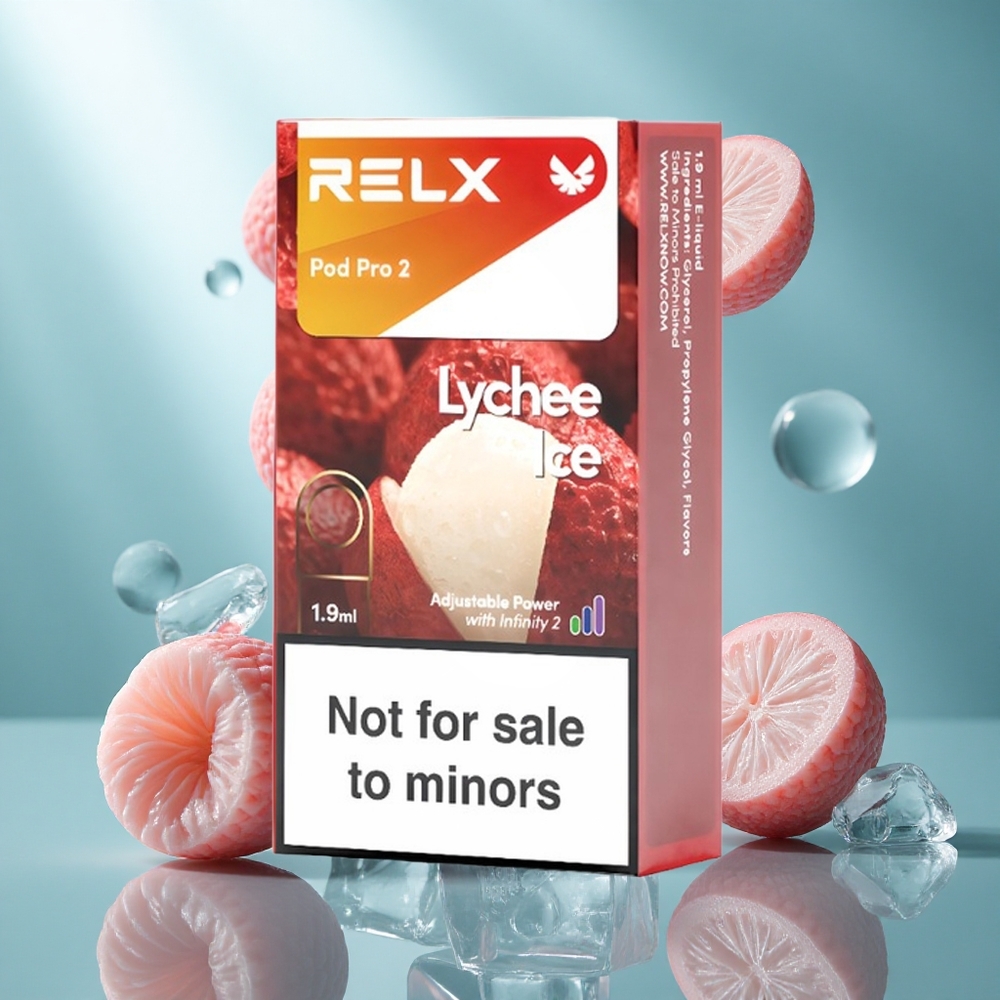 RELX Pod Pro 2 600 Puffs Lychee IJssmaak Nicotinevrij 19ml