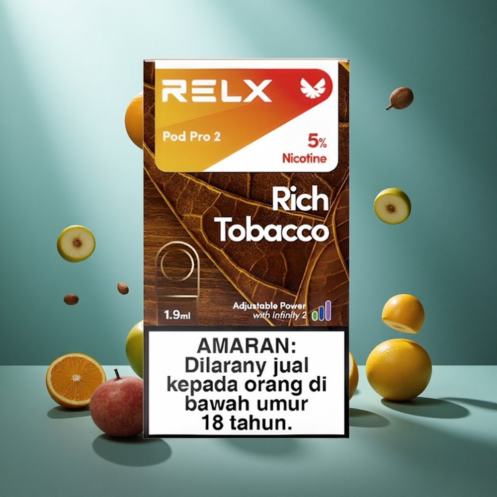 RELX Pod Pro 2 600 Puffs Rijke Tabak 19ml 5 Nicotine