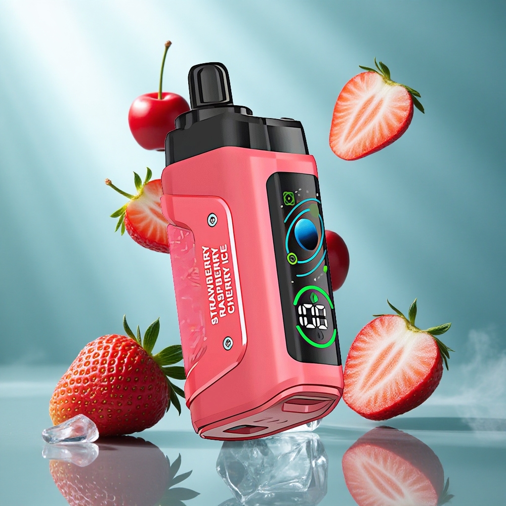 Razz Bar 45000 Puffs Wegwerp Vape Aardbei Kers IJs met Type-C Oplaadbaar  Aanpasbare Luchtstroom