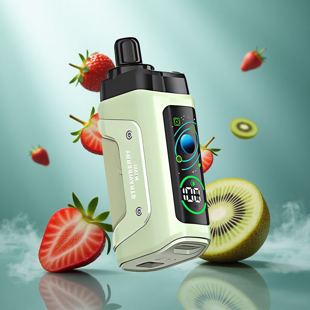 Razz Bar 45000 Puffs Wegwerp Vape Aardbei Kiwi met 10 Ohm Mesh Coil en Type-C Oplaadbaar