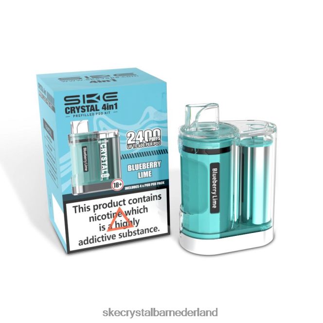 SKE crystal 2400 4-in-1-podset bosbessen limoen - SKE crystal bar Nederland 2FV8J6