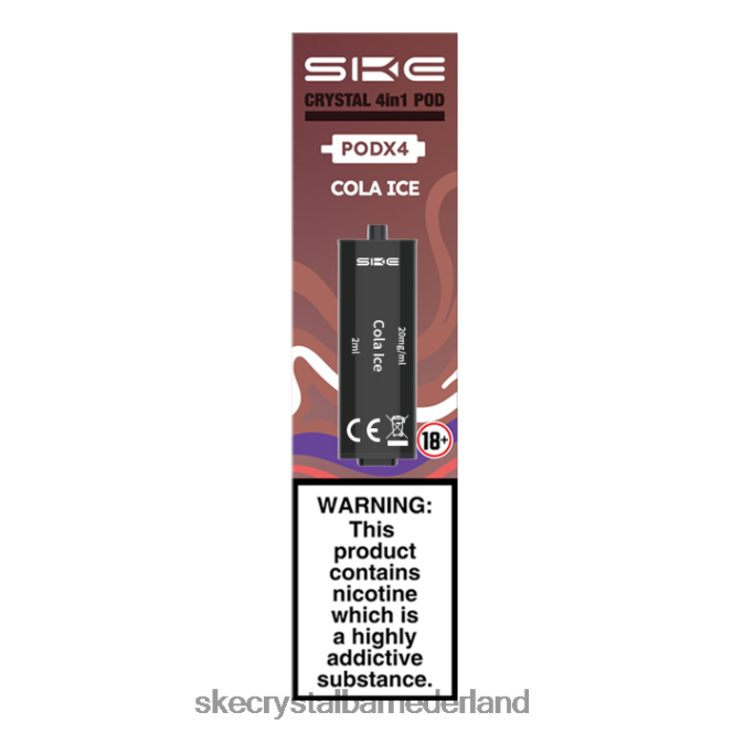 SKE crystal 2400 4 in 1 voorgevulde peulen - 4 st diverse smaken - SKE vape pen 2FV8J100