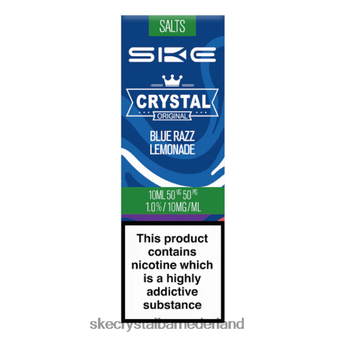 SKE kristalzout - 10 ml blauwe razz-limonade - SKE vape crystal 2FV8J111