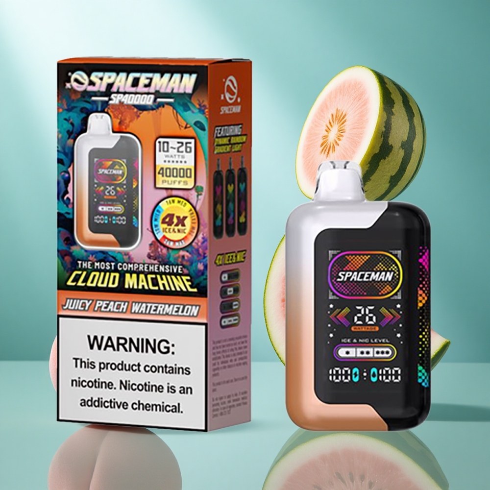 SMOK SPACEMAN SP40000 Wegwerp Vape Juicy Peach Watermelon 40000 Puffs 20ml Sappig Perzik Watermeloen