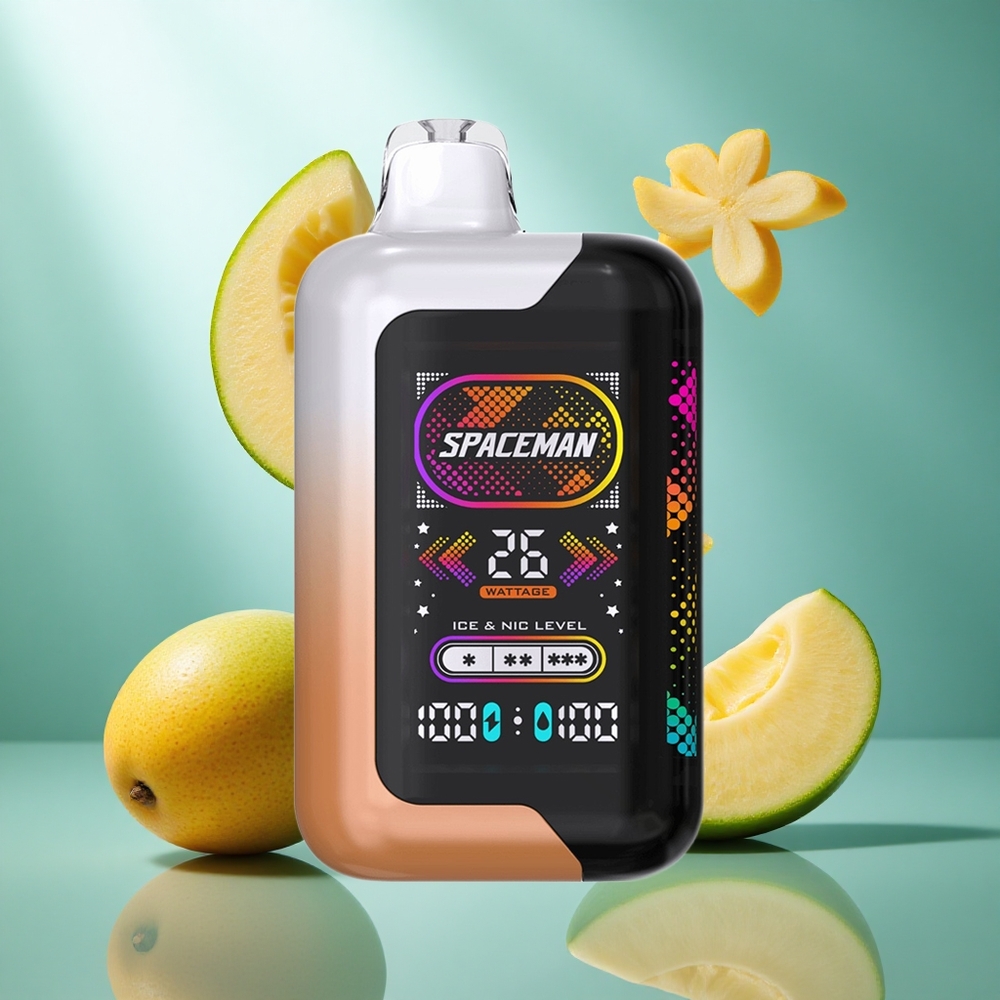 SMOK SPACEMAN SP40000 Wegwerp Vape Zure Mango Honingdauw met Ultra-Groot LED Scherm