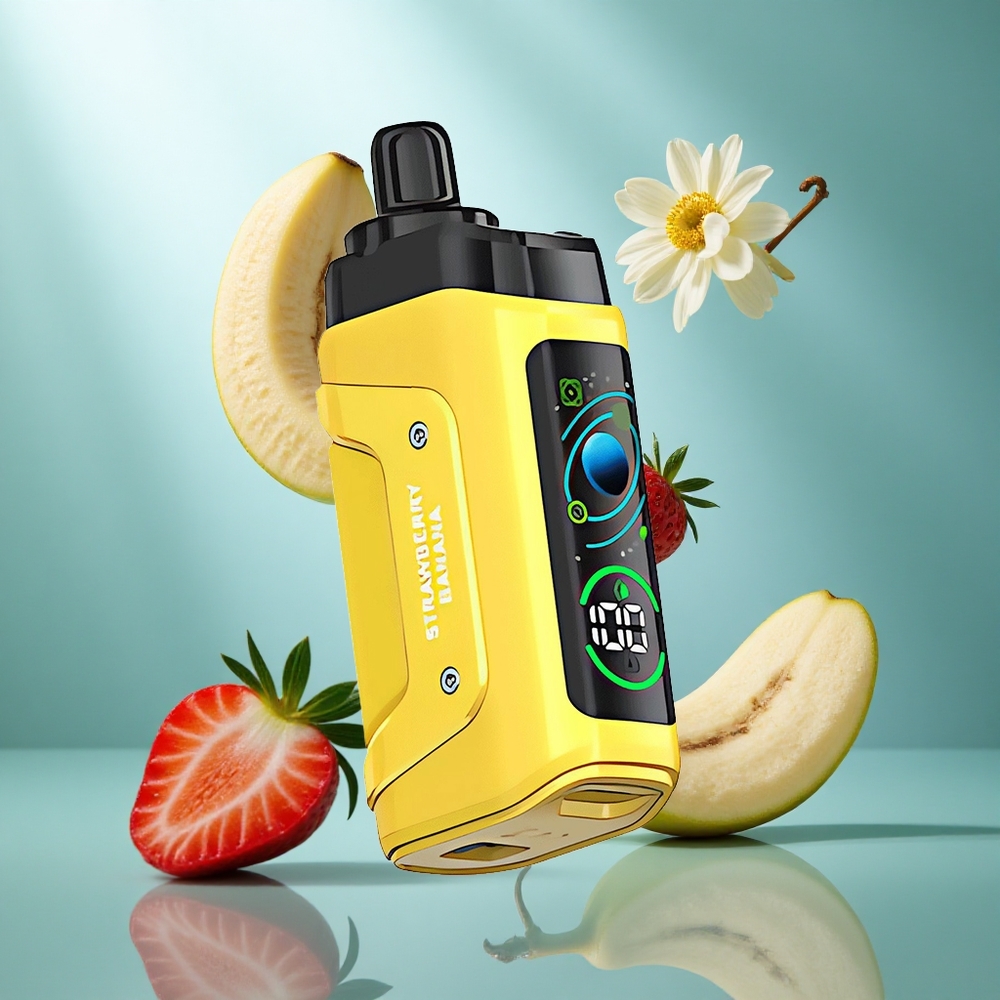 Razz Bar 45000 Puffs Wegwerp Vape Aardbei Banaan & Razz Met 650 Mah Accu en Type-C Oplaadbaar