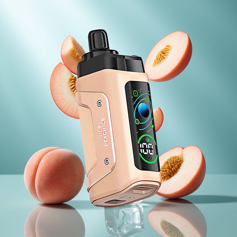 Razz Bar 45000 Puffs Wegwerp Vape Juicy Peach Ice met 1.0 Ohm Mesh Coil en Type-C Oplaadbaar