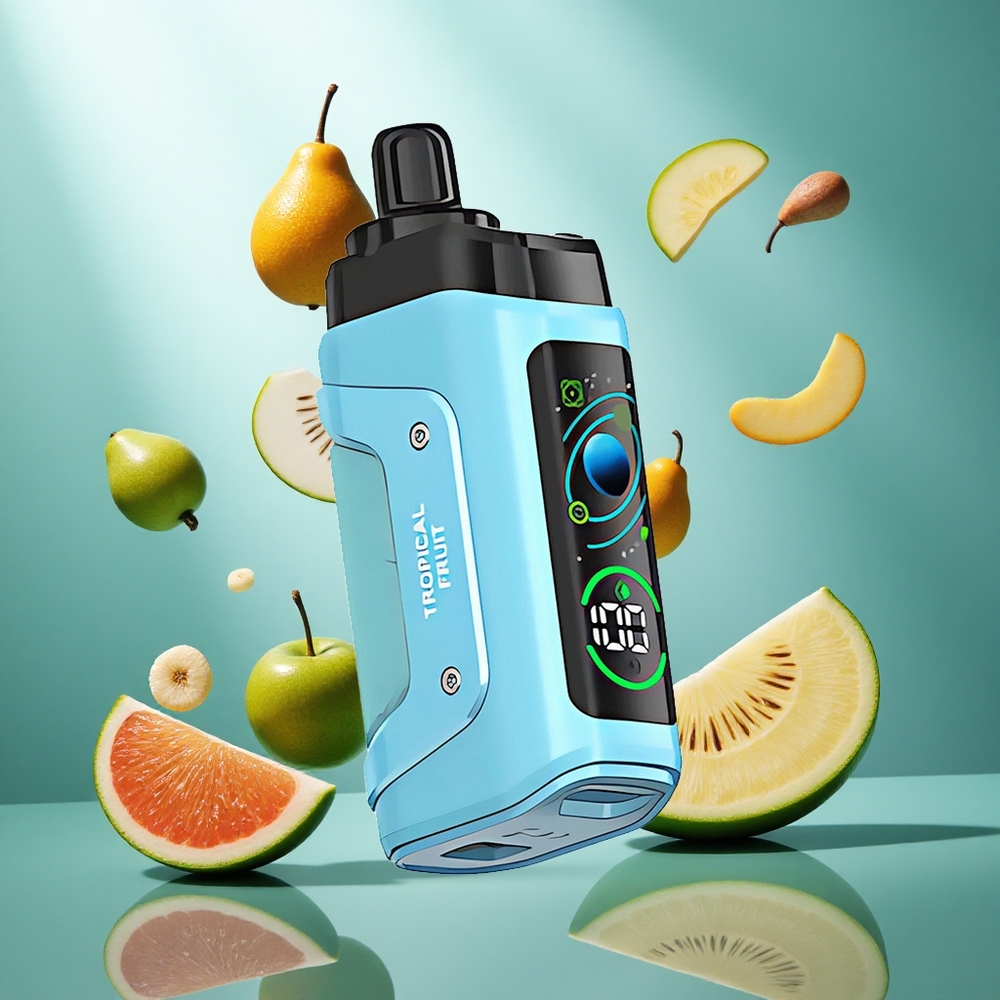 Razz Bar 45000 Puffs Wegwerp Vape Tropisch Fruit en Razz met 650 mAh Accu & Type-C Oplaadbaar
