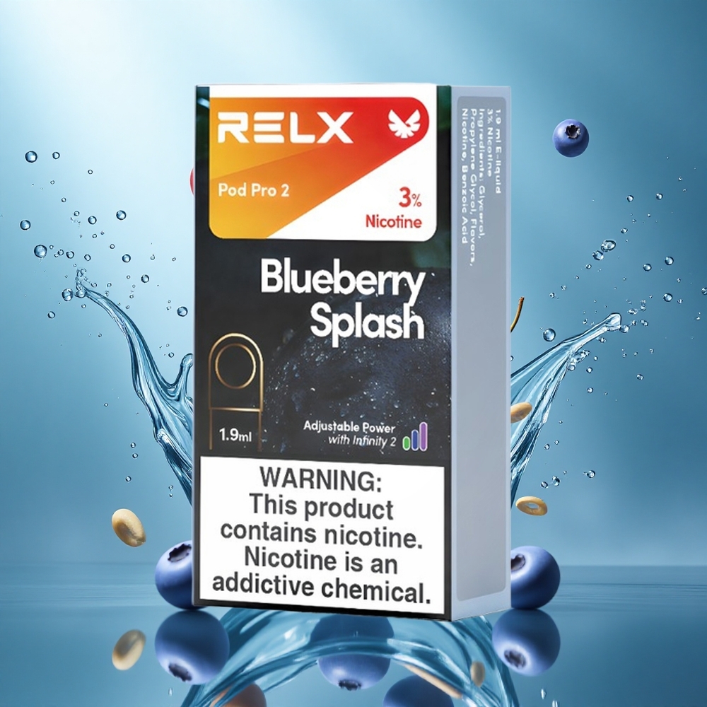 RELX Pod Pro 2 600 Puffs Blauwe Bes Smaken Nicotinegehalte:3% Vloeistofcapaciteit:1.9ml