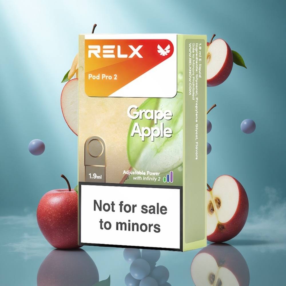 RELX Pod Pro 2 600 Puffs Druif Appel 1,9ml