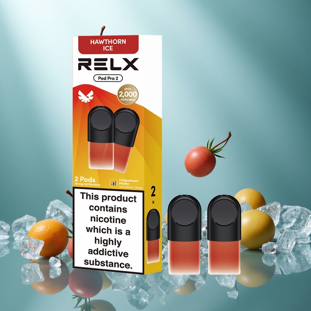 RELX Pod Pro 2 600 Puffs Meidoorn IJs 1,9ml