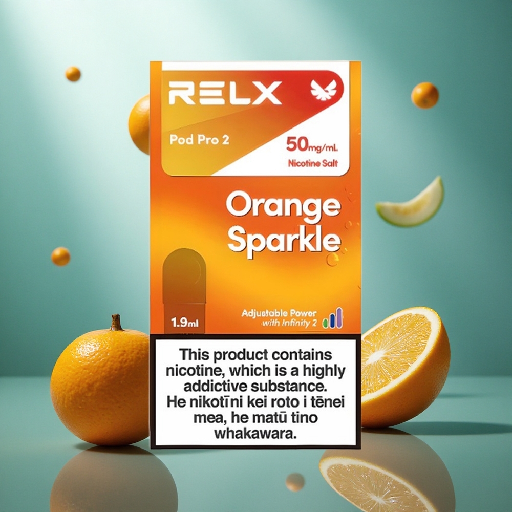 RELX Pod Pro 2 600 Puffs Oranje Glans 1,9ml 5% Nicotine