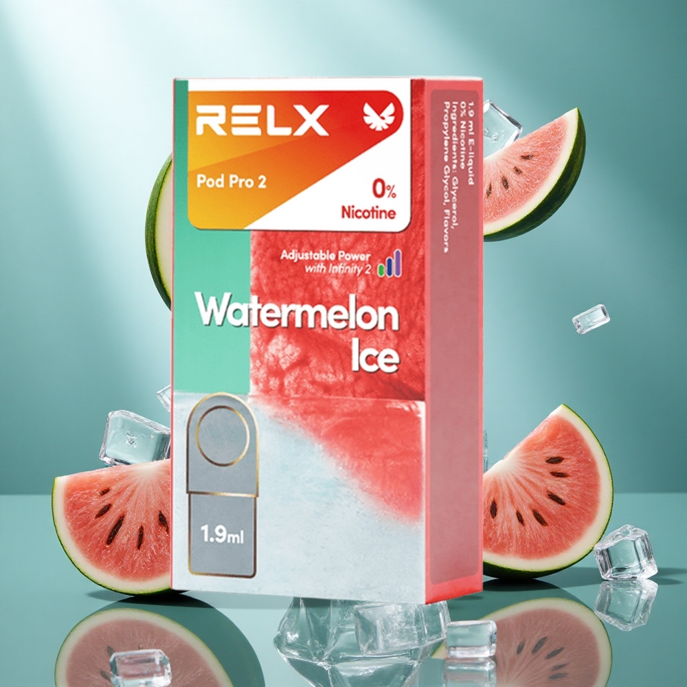 RELX Pod Pro 2 600 Puffs Watermeloen Ijs 1,9ml Eco/Smooth/Boost Mode