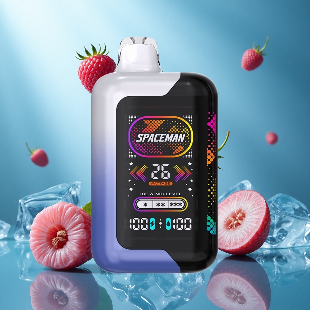 SMOK SPACEMAN SP40000 Wegwerp Vape Blauwe Framboos IJs - 40000 Pufs, 20ml Vloeistof, Type-C Opladen