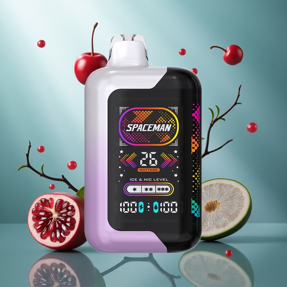 SMOK SPACEMAN SP40000 Wegwerp Vape Kers Granaatappel - 20ml Vloeistof, 1000mAh Batterij