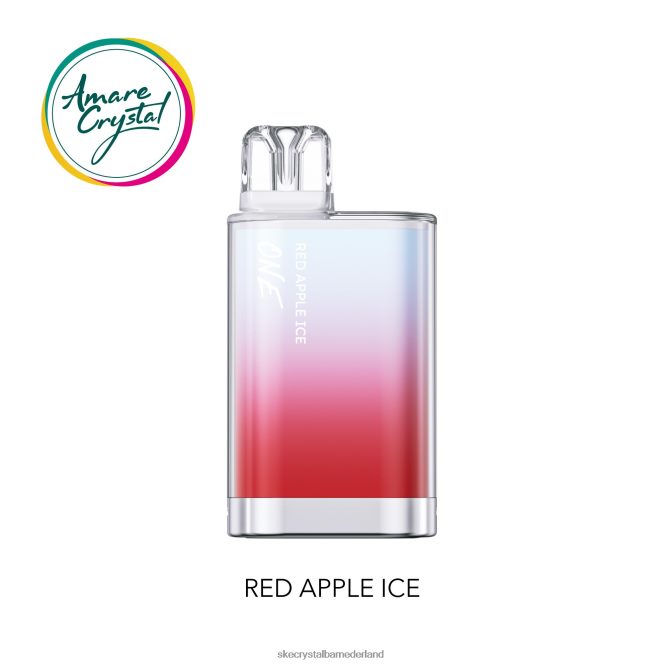 SKE amare crystal één wegwerpvape rood appelijs - SKE vape checker 2FV8J29