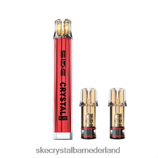 SKE kristallen vapes plus pod-kits rood - SKE vape Nederland 2FV8J2